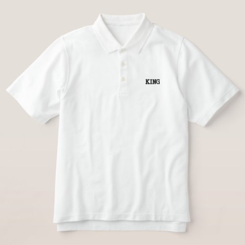 Adult L Size with Style Men's Polo KING T-Shirts