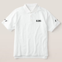 Adult L Size with Style Men's Polo KING T-Shirts