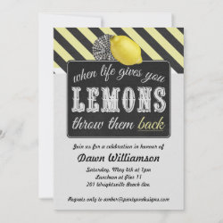 Adult Lemonade Party - Divorce Party Girls Night Invitation