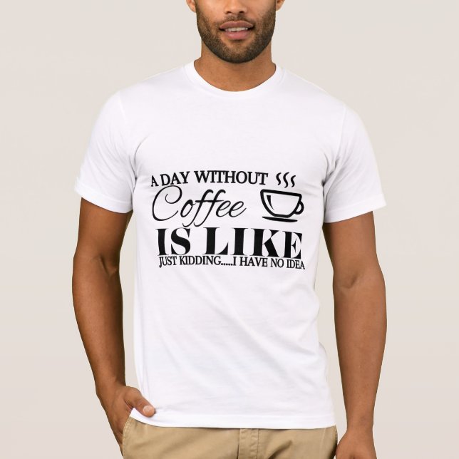  Adult men and woman coffee lover funny t-shirt (Front)