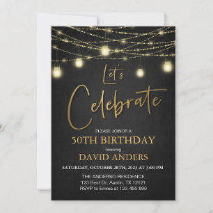 Adult Men's 40th Birthday Party Invitation