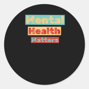 Adult Mental Health S Colorful Design Sticker