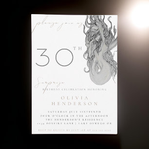 Adult Mermaid ANY Surprise Birthday Invitation