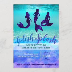Adult Mermaid Invitations