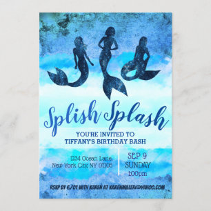 Adult Mermaid Invitations