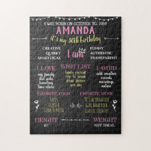 Adult Milestone Birthday Funny Jigsaw Puzzle