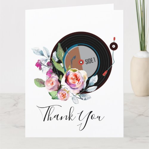 adult music thank you card
