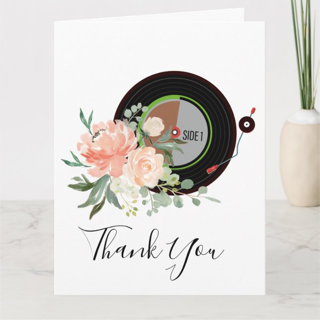 adult music, thank you card (Front)