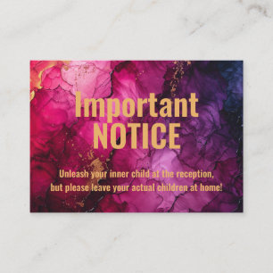 ADULT Only Celestial Elegance Marble Symphony Enclosure Card