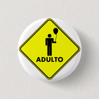 “ADULT” pin, 3,2 cm Button
