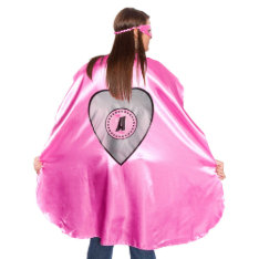 Adult Pink Superhero Costume With Silver Heart at Zazzle