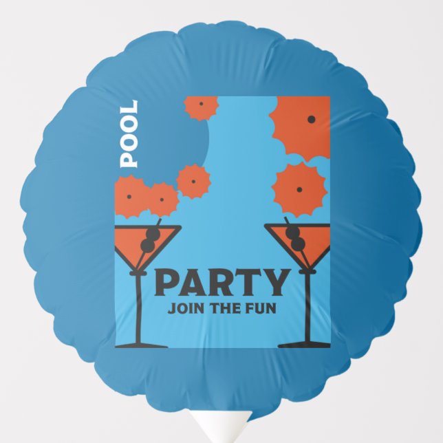 Adult Pool Parties Balloon (Front)