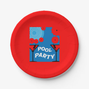 Adult Pool Parties Paper Plates