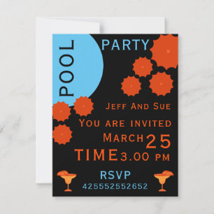 Adult Pool Party Invite
