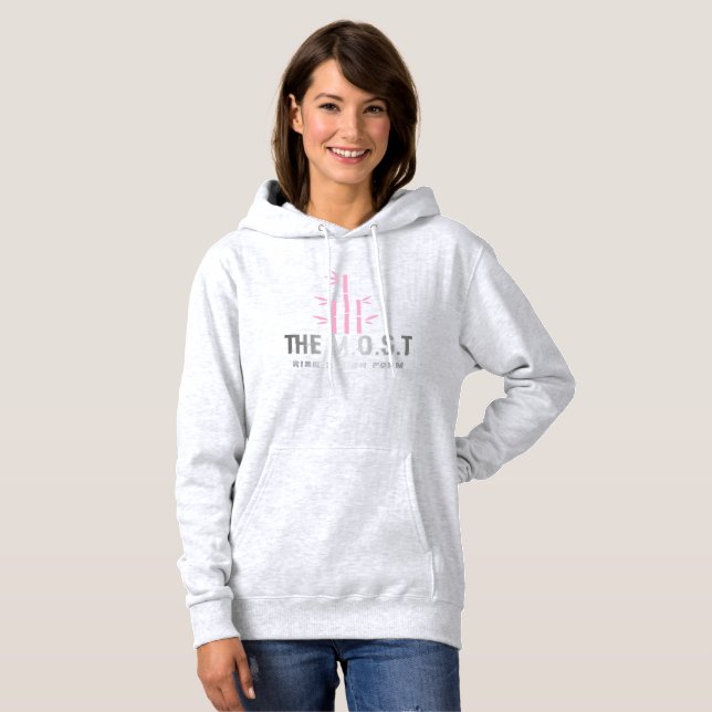 : Adult Pullover Hoodie (Ash vivid white ) (Front Full)