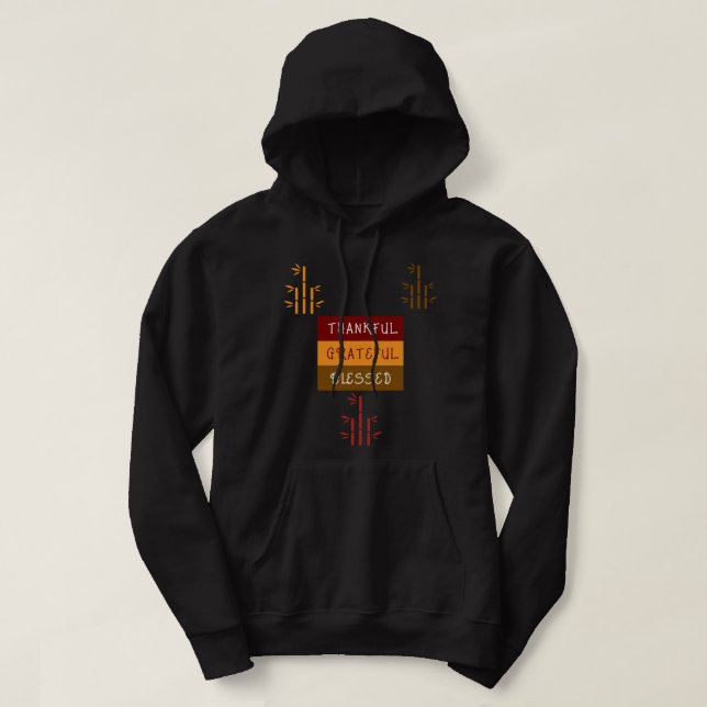 Adult Pullover Hoodie( Black Vivid) (Design Front)