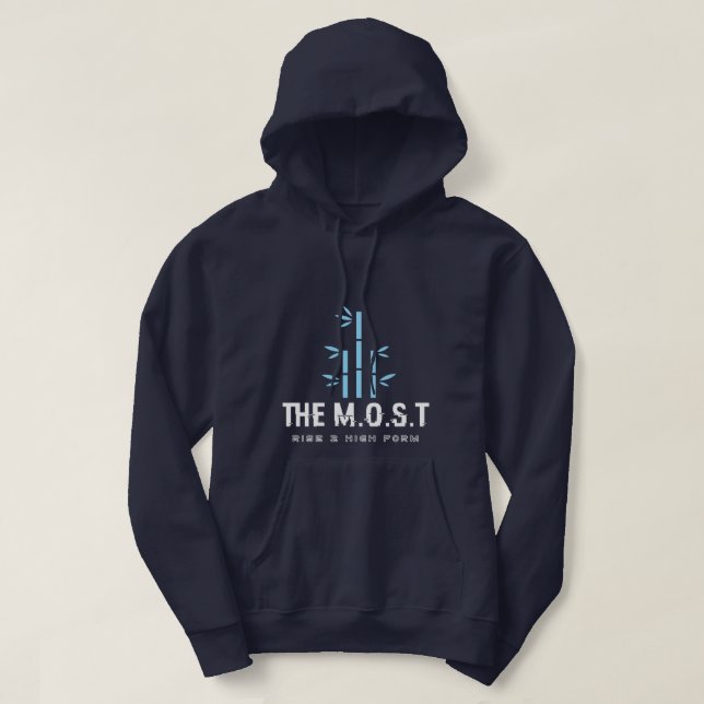 Adult Pullover Hoodie (Navy Blue) (Design Front)