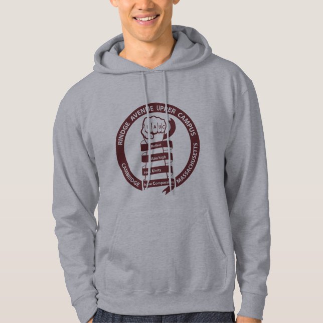 Adult RAUC hoodie - Maroon logo (Front)