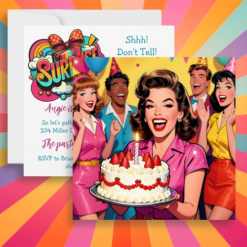 Adult Retro Surprise Party for Her