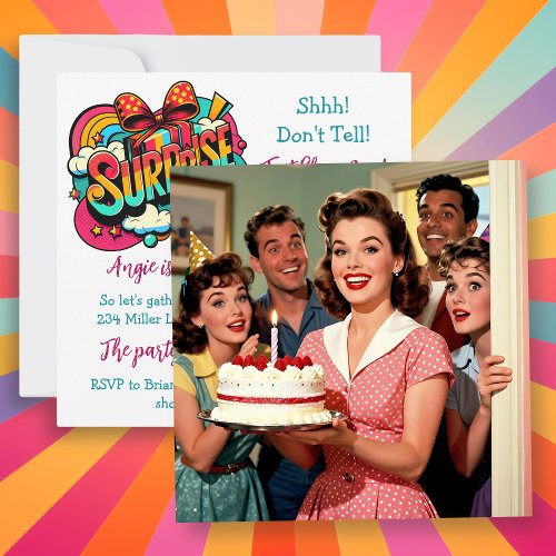 Adult Retro Surprise Party for Her