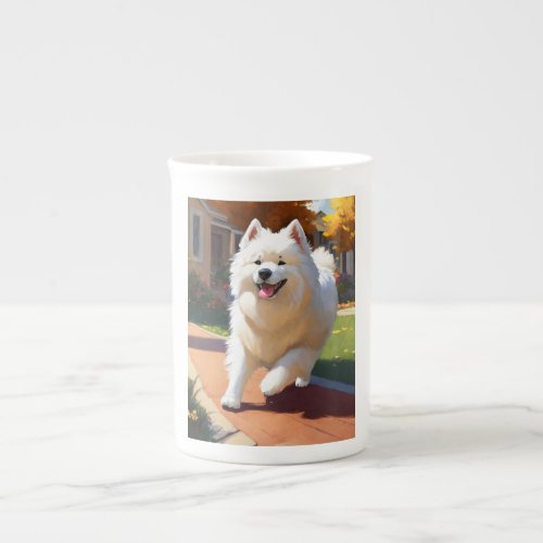 Adult Samoyed Dog Printed Mug Bone China Mug