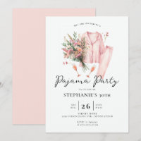 Adult Sleepover Party Wild Flowers 30th Birthday