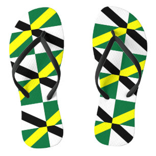 Adult Slim Straps with Flag of Monterey, USA Flip Flops