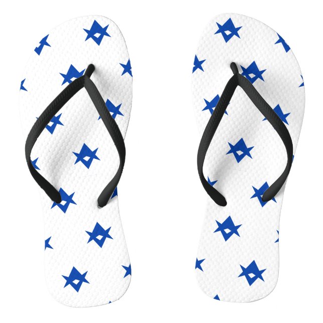 Adult Slim Straps with Flag of Toyota City Flip Flops (Footbed)