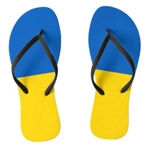 Adult Slim Straps with Flag of Ukraine Flip Flops