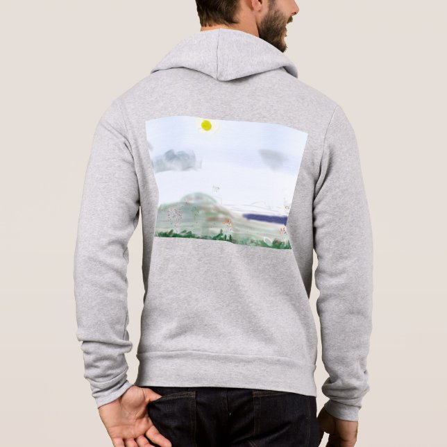 Adult Springtime Art Hoodie (Back)