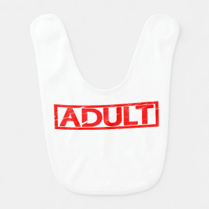 Adult Stamp Baby Bib