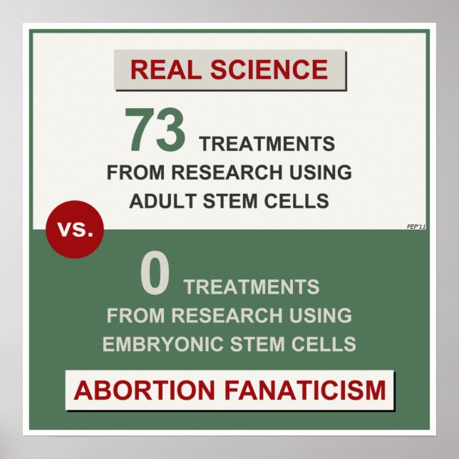 Adult Stem Cell Research Poster (Front)