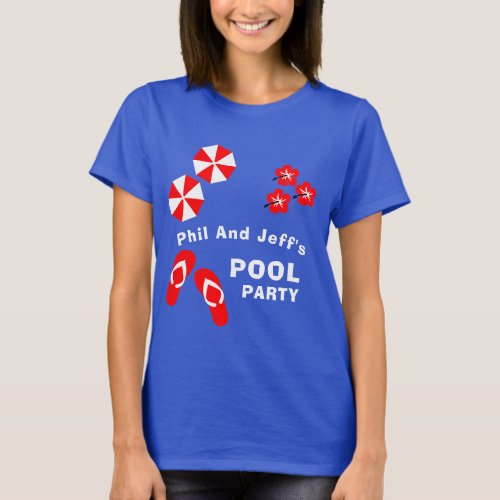 Adult Summer Pool Party  T_Shirt