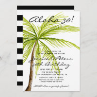 Adult Surprise 30th Birthday Tropical Aloha Party