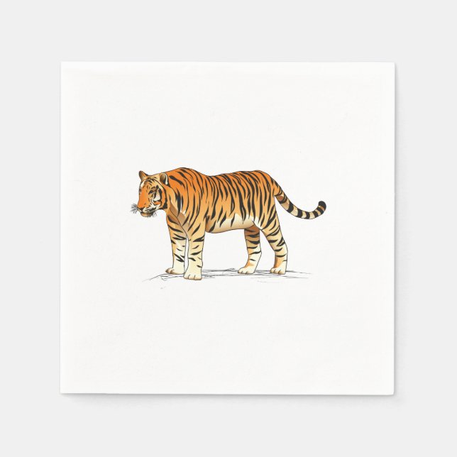 Adult Tiger Napkins (Front)
