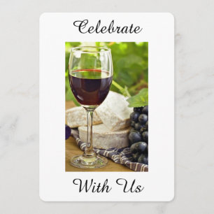 ADULT WINE/CHESSE ALL OCCASION PARTY INVITATION