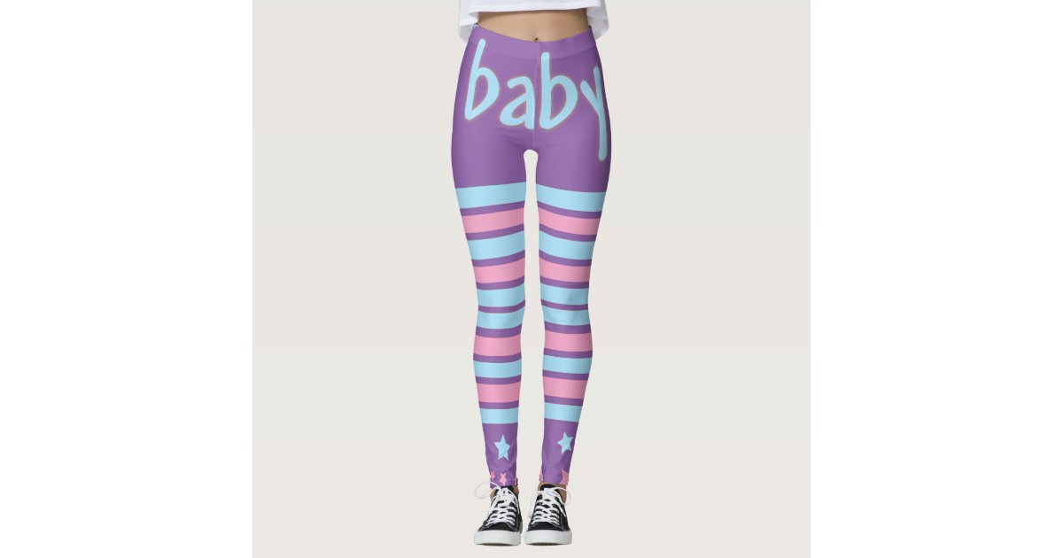 Cute Sparkly Pink Leggings Fashion Trendy Fun, Zazzle