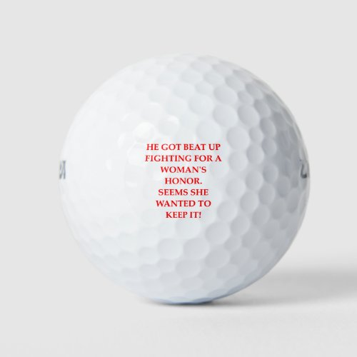 adultery golf balls