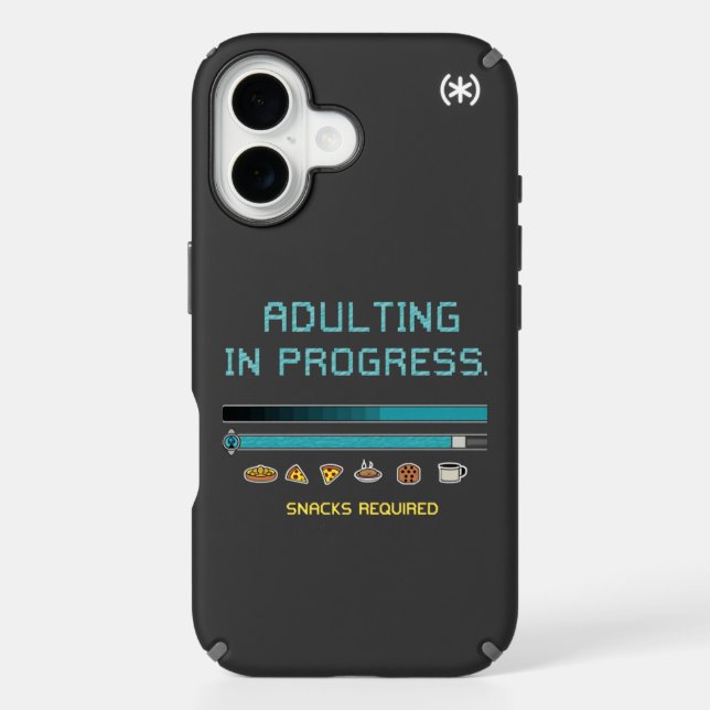 Adulting in Progress: Snacks Required Speck iPhone Case (Front)