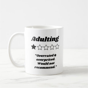 Adulting One Star Review Coffee Mug
