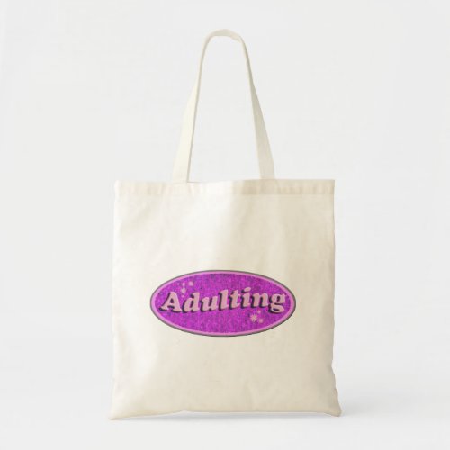 Adulting Slogan Flashback Vending Decal Style T_Sh Tote Bag