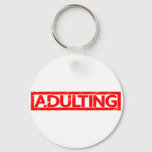 Adulting Stamp Keychain