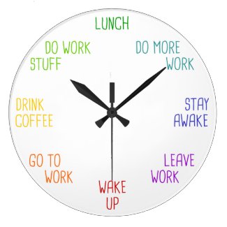 Adulting Wall Clock for Teens, Office, Co-Workers