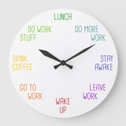 Adulting Wall Clock for Teens Office Co_Workers