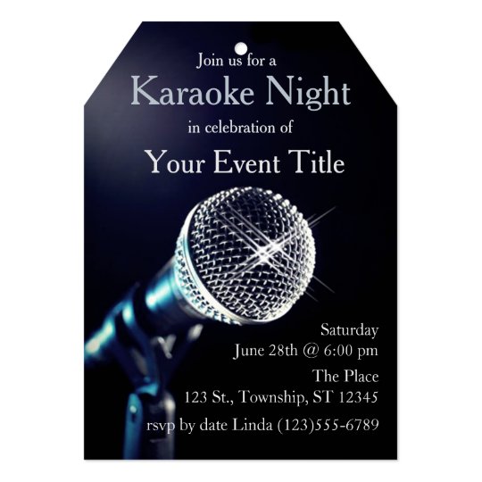 s karaoke party custom invitation zazzle com karaoke invitations