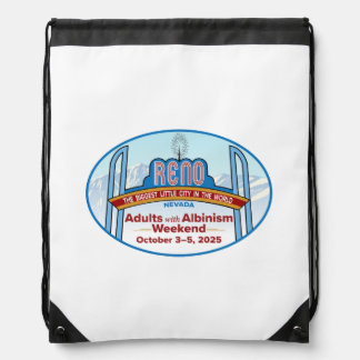 Adults w Albinism Weekend 2025 Reno - Drawstring Bag