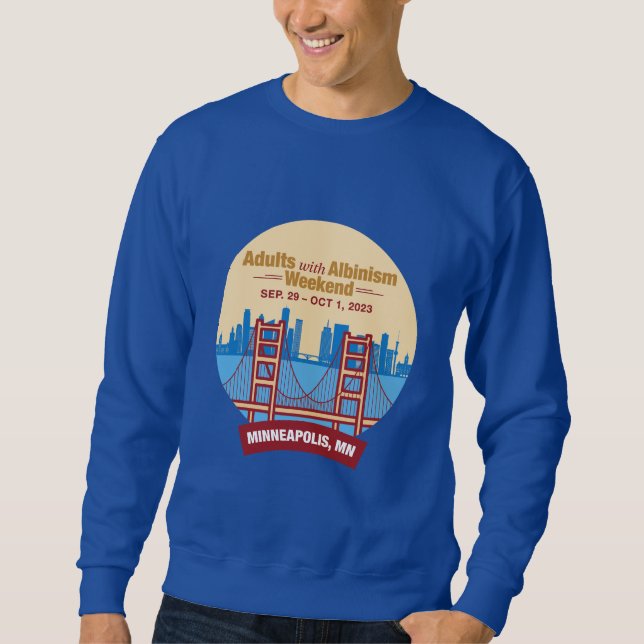 Adults with Albinism Weekend Minneapolis Tote Sweatshirt (Front)
