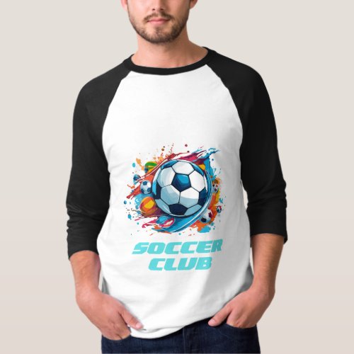 Advance Colorful Soccer Club T_Shirt Design