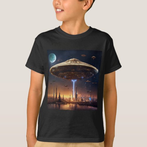 Advance dark spaceship theme shirt 