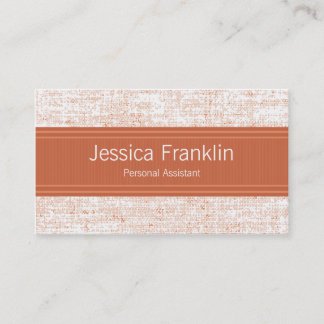 Advance Orange Assistant Business Cards